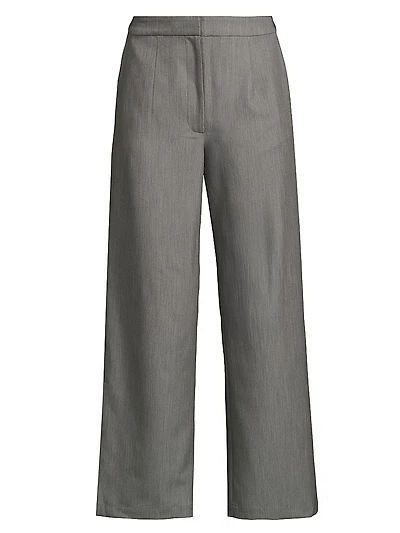 Stretch Wide-Leg Pants