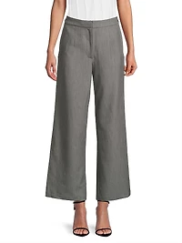 Stretch Wide-Leg Pants