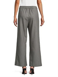 Stretch Wide-Leg Pants
