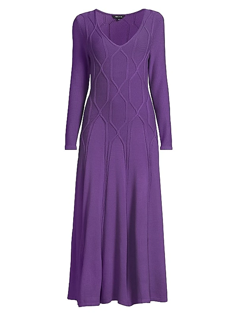 Geometric Knit Maxi Dress