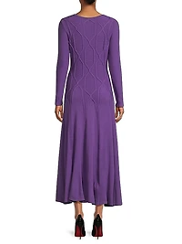 Geometric Knit Maxi Dress