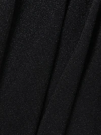 Sparkle Fit & Flare Stretch V-Neck Midi-Dress