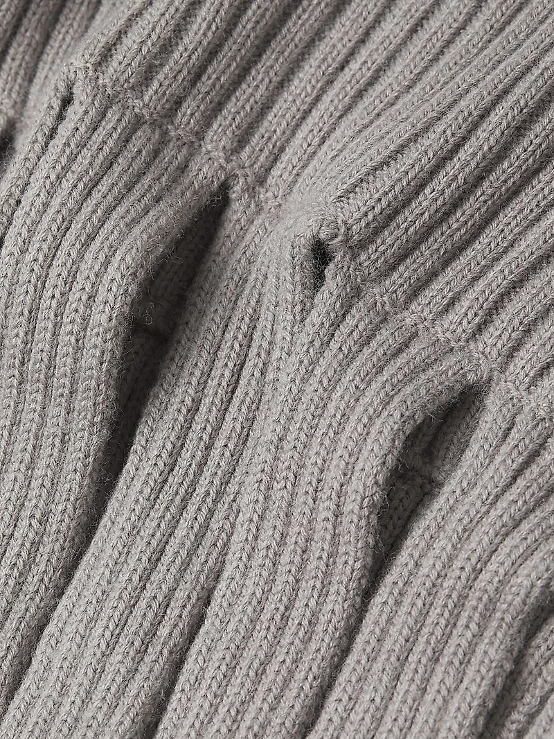 Cable-Knit Wool-Blend Midi-Dress