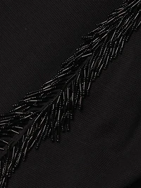 Sequined Knit Midi Dress