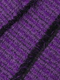Tweed Fringe-Trim Midi-Dress