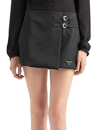 Re-Nylon Wraparound Miniskirt