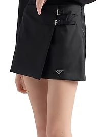 Re-Nylon Wraparound Miniskirt