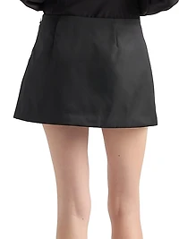 Re-Nylon Wraparound Miniskirt