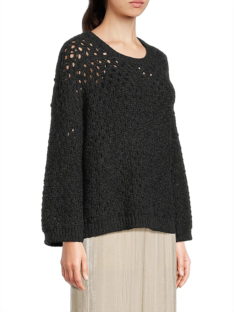 Alpaca Knit Crewneck Sweater