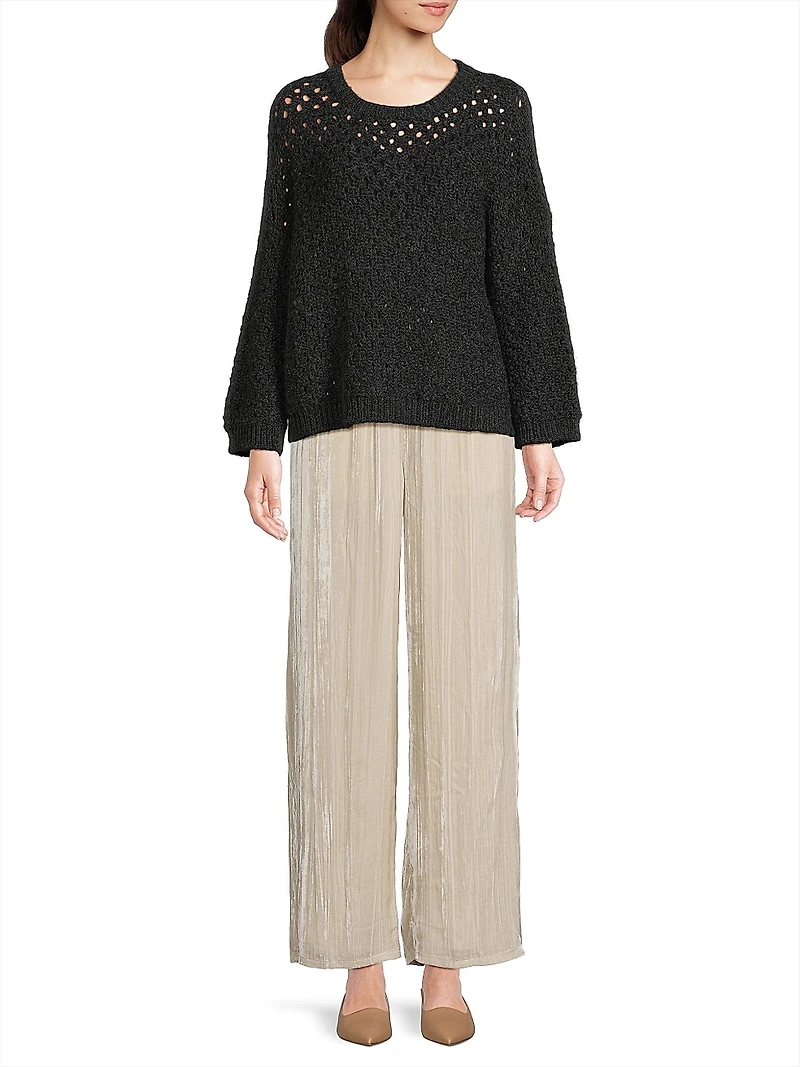 Alpaca Knit Crewneck Sweater