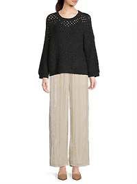 Alpaca Knit Crewneck Sweater