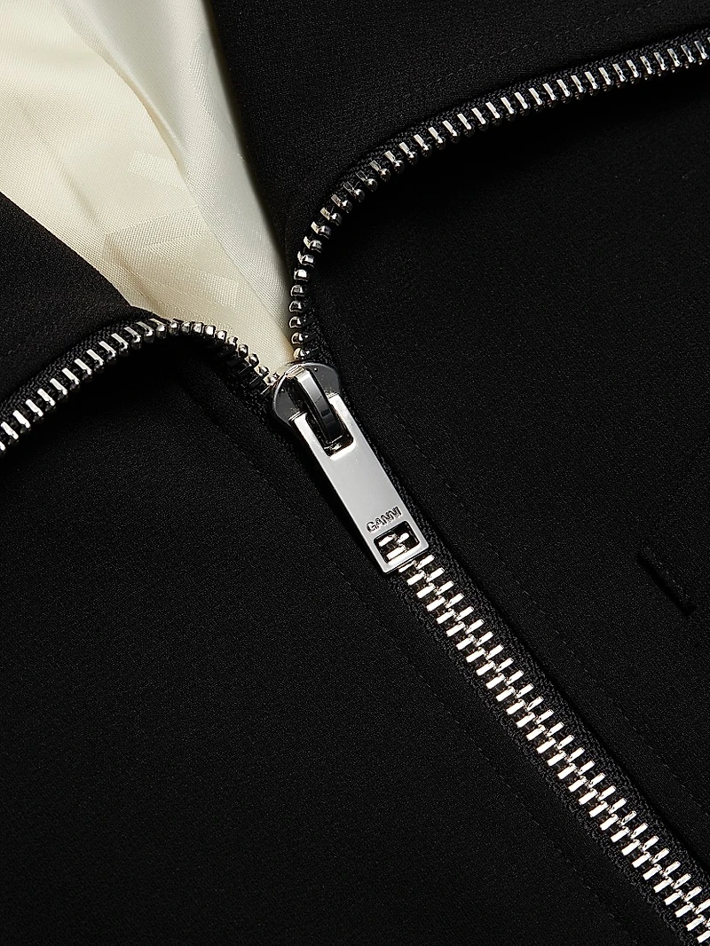 Bonded Crepe Fit & Flare Minidress