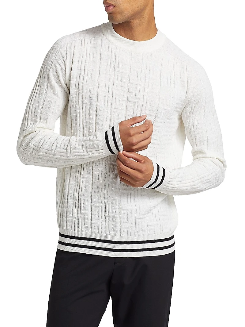 Monogram Wool Crewneck Sweater