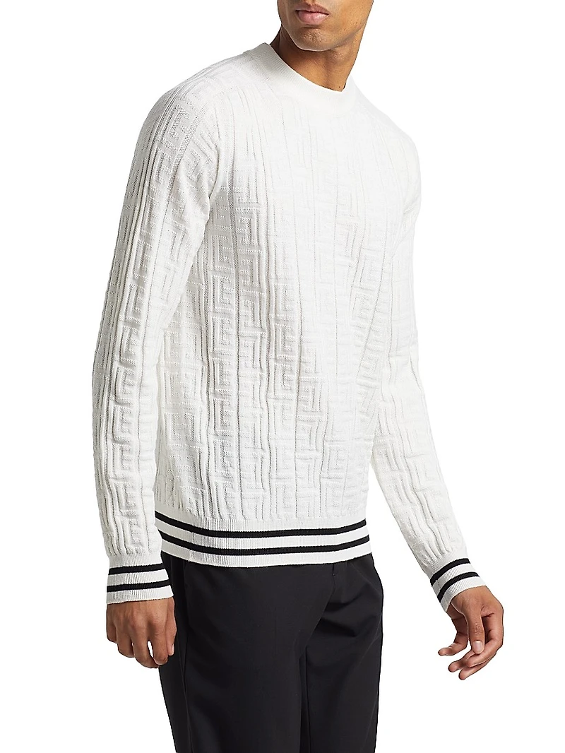 Monogram Wool Crewneck Sweater