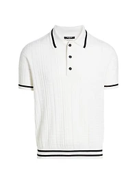 Monogram Wool Polo Shirt