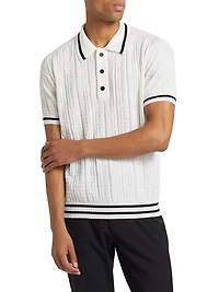 Monogram Wool Polo Shirt