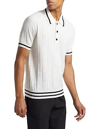 Monogram Wool Polo Shirt