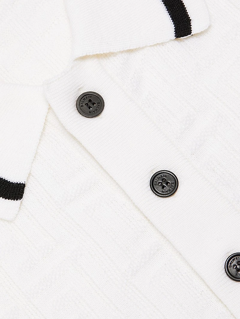 Monogram Wool Polo Shirt