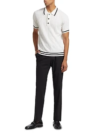 Monogram Wool Polo Shirt