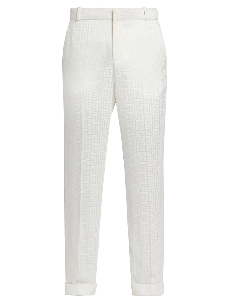 Monogram Jacquard Trousers