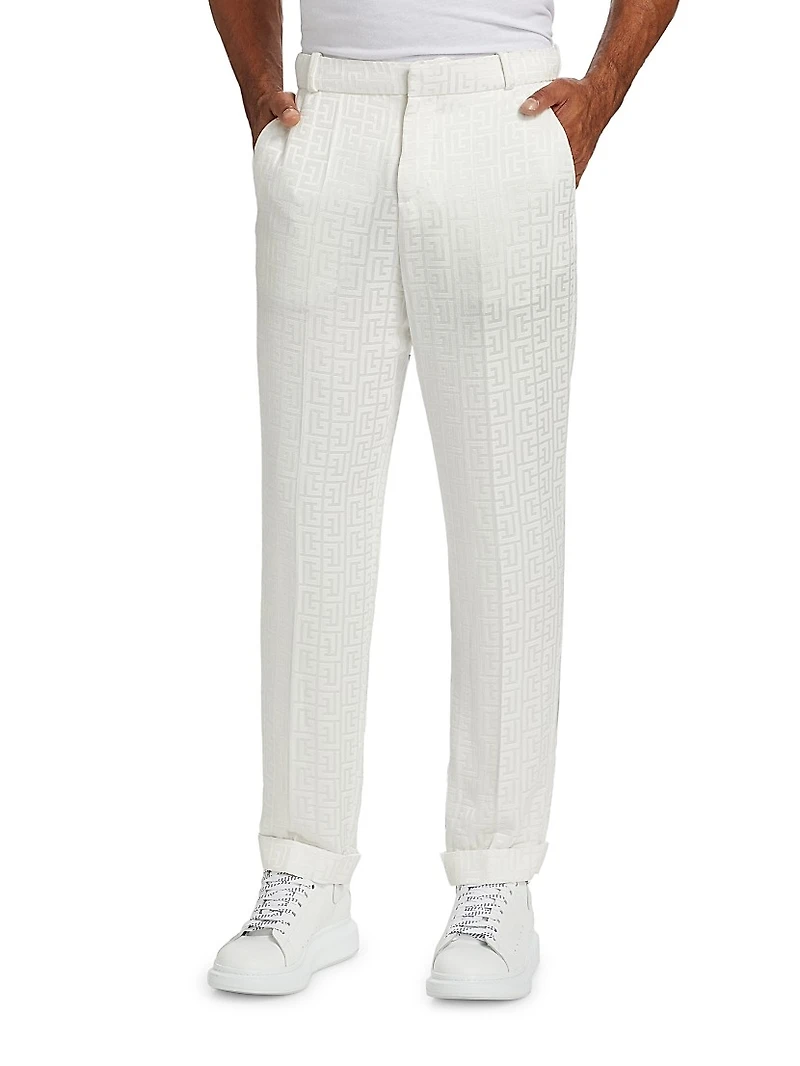 Monogram Jacquard Trousers
