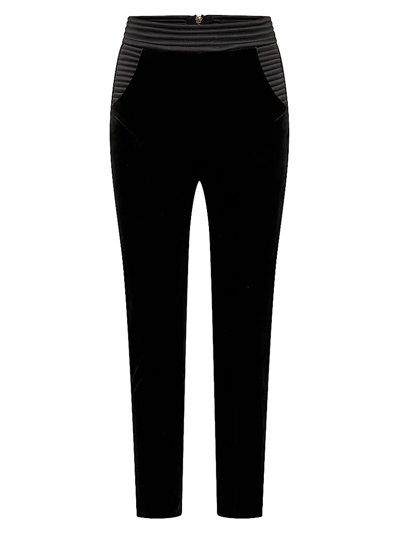 More Human Than Human Velvet Straight-Leg Pants