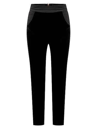 More Human Than Human Velvet Straight-Leg Pants