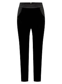 More Human Than Human Velvet Straight-Leg Pants