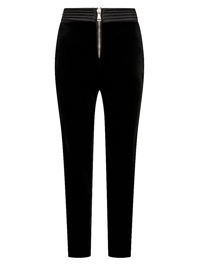 More Human Than Human Velvet Straight-Leg Pants