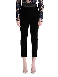 More Human Than Human Velvet Straight-Leg Pants