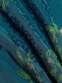 Vida Floral Silk-Blend Midi-Dress