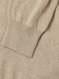 Basic Silk-Cashmere Turtleneck Top