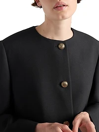 Single Breasted Tricotine Jacket