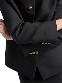 Single Breasted Tricotine Jacket