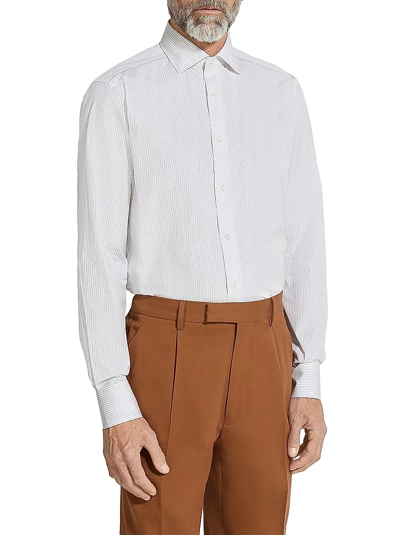 Striped Centoventimila Cotton Shirt