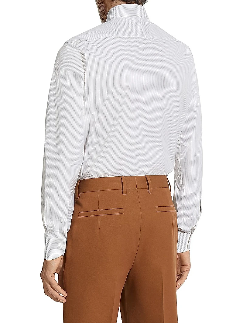 Striped Centoventimila Cotton Shirt