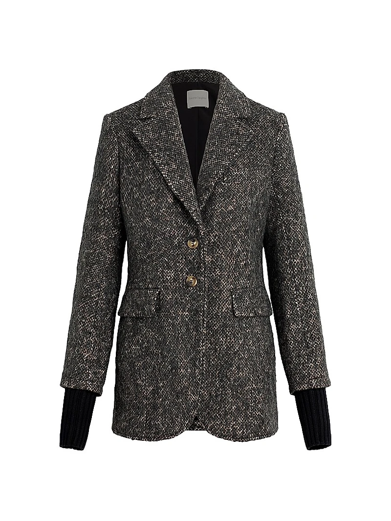 The City Wool-Blend Single-Breasted Blazer