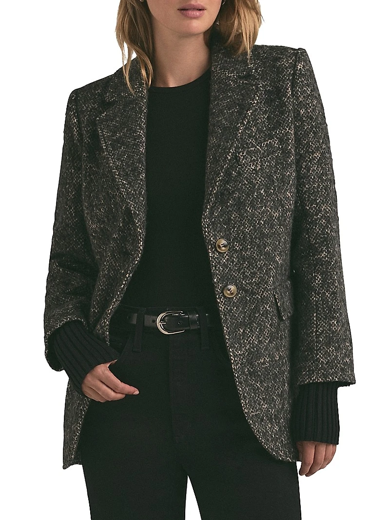 The City Wool-Blend Single-Breasted Blazer