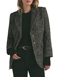 The City Wool-Blend Single-Breasted Blazer