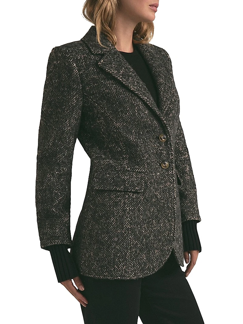 The City Wool-Blend Single-Breasted Blazer
