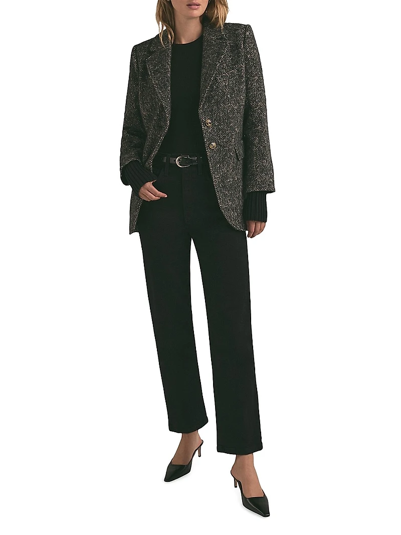 The City Wool-Blend Single-Breasted Blazer