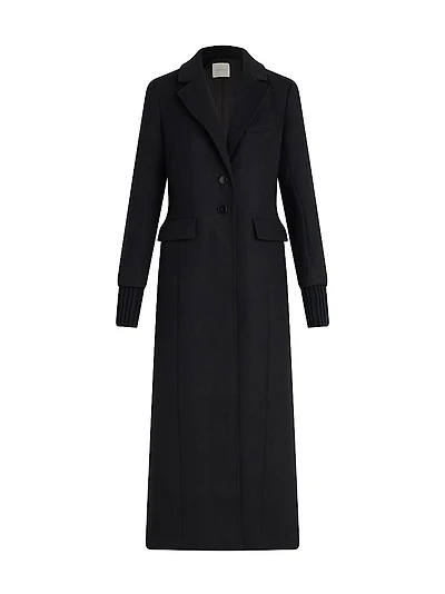 The City Wool-Blend Single-Breasted Coat