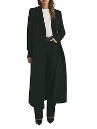 The City Wool-Blend Single-Breasted Coat