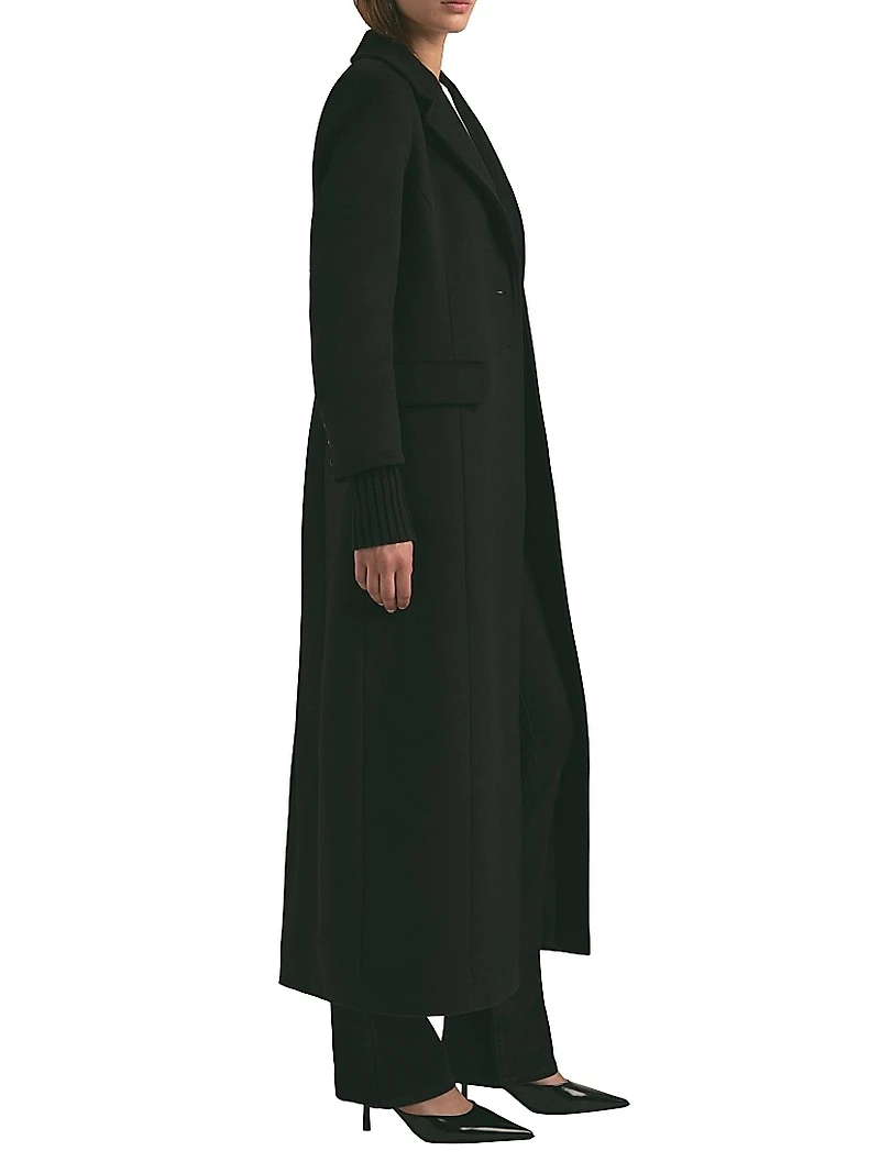 The City Wool-Blend Single-Breasted Coat