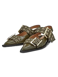 Buckle Ballerina Flats