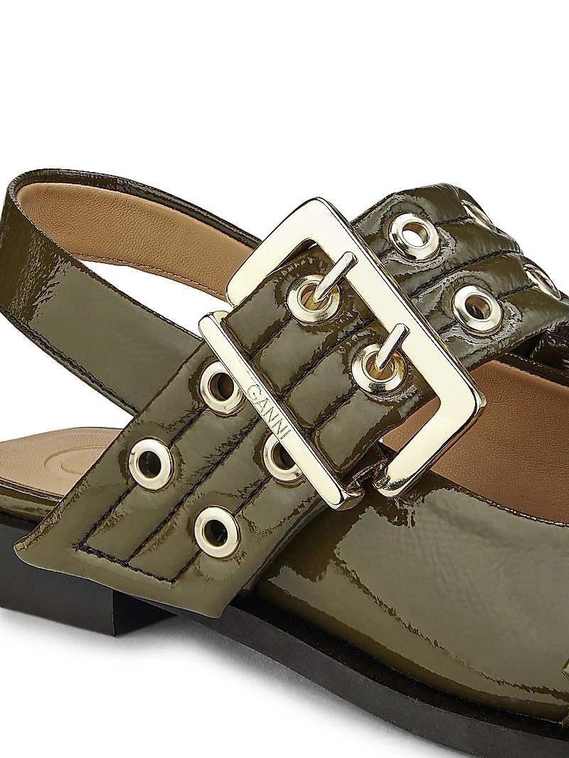 Buckle Ballerina Flats