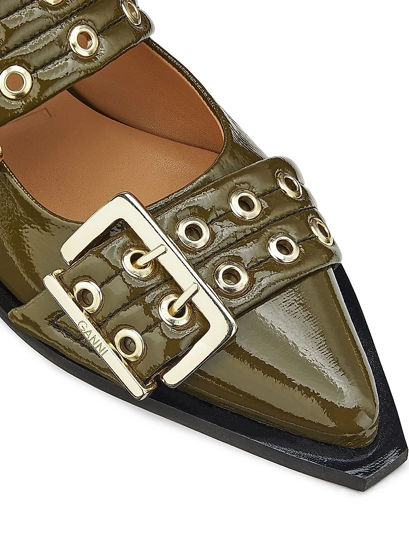 Buckle Ballerina Flats