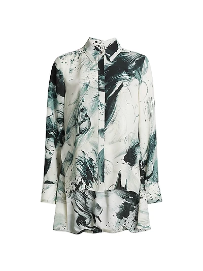 Brushstroke Georgette Shirt