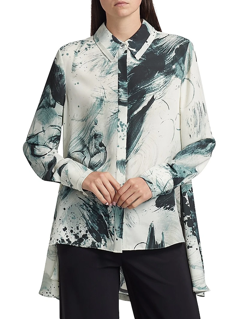 Brushstroke Georgette Shirt