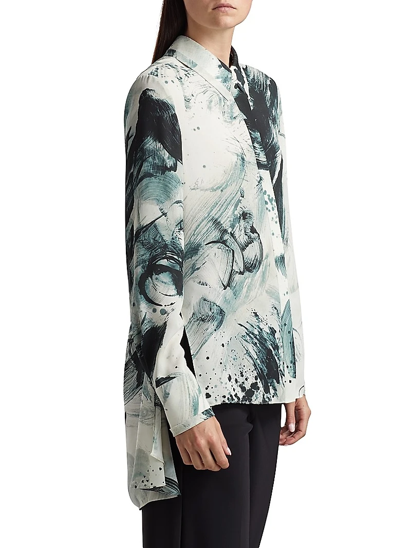 Brushstroke Georgette Shirt